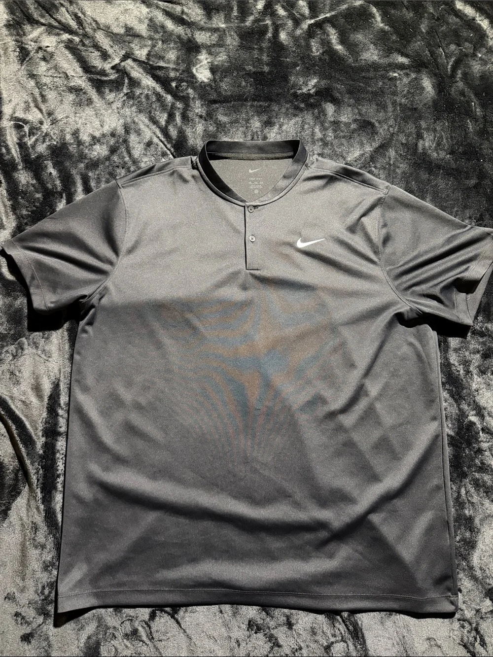 Nike Men's Black Short-Sleeve Performance blade collar Polo
